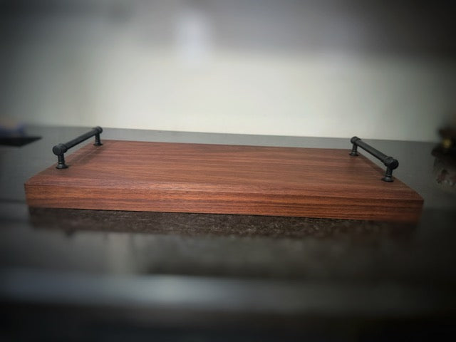 Handmade Walnut face grain service tray