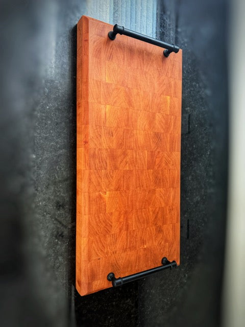 Handmade Cherry end grain service tray