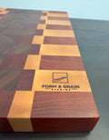 Cameroon Mahogany, Walnut, Maple and Padauk Cutting Board