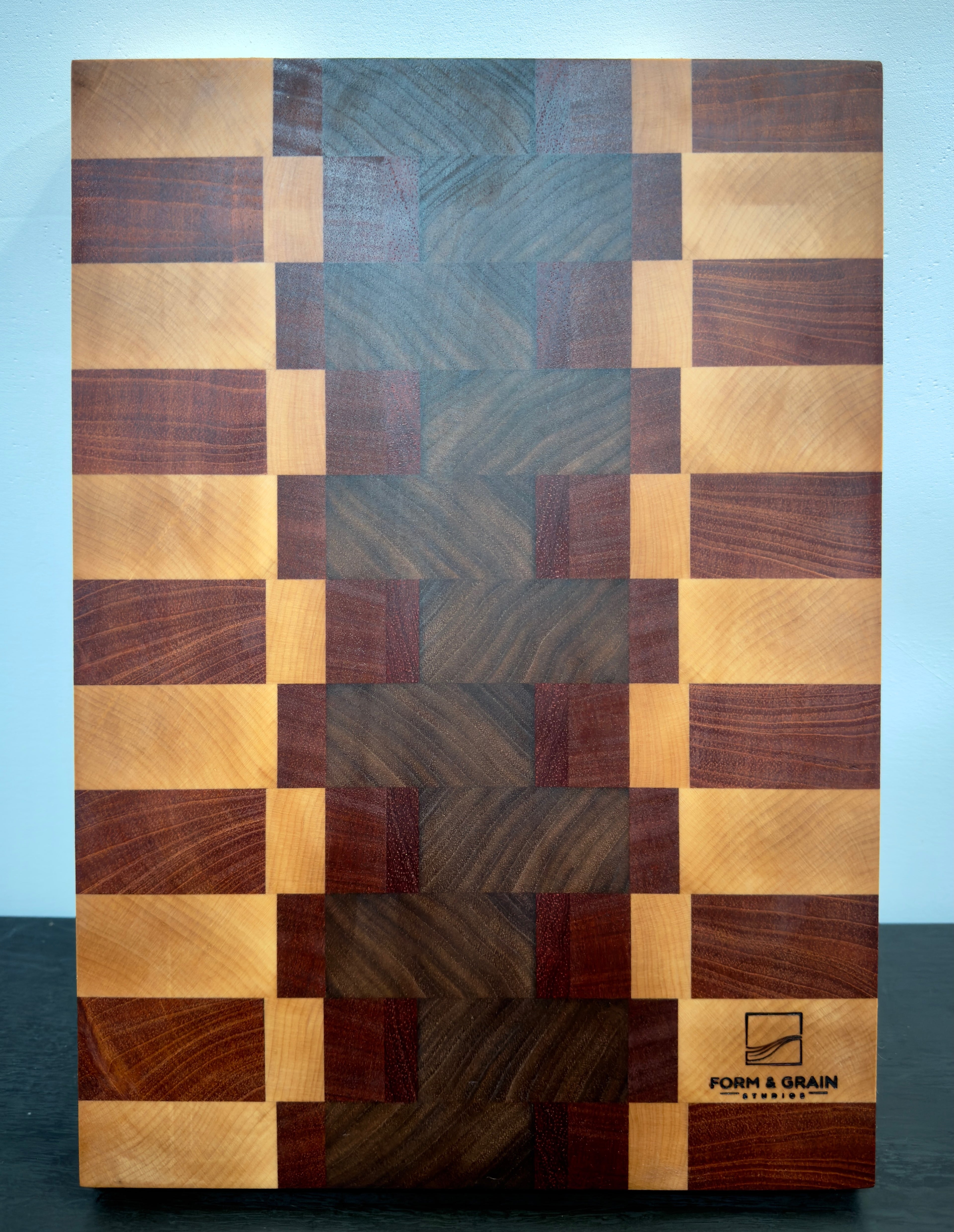Cameroon Mahogany, Walnut, Maple and Padauk Cutting Board