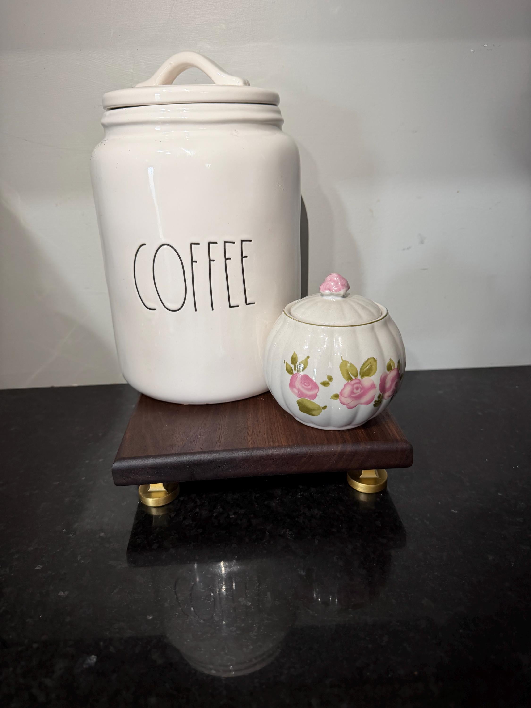 Handmade wooden centerpiece