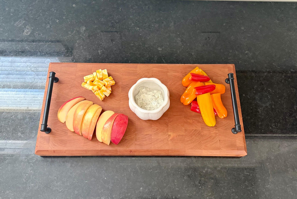 Handmade Cherry end grain service tray