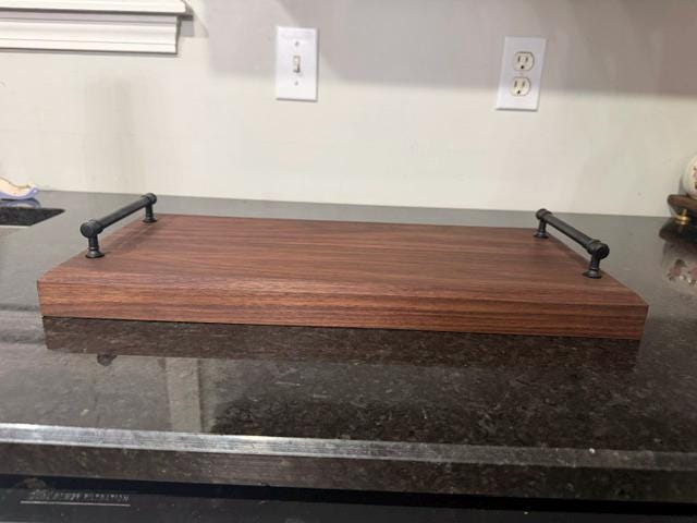 Handmade Walnut face grain service tray