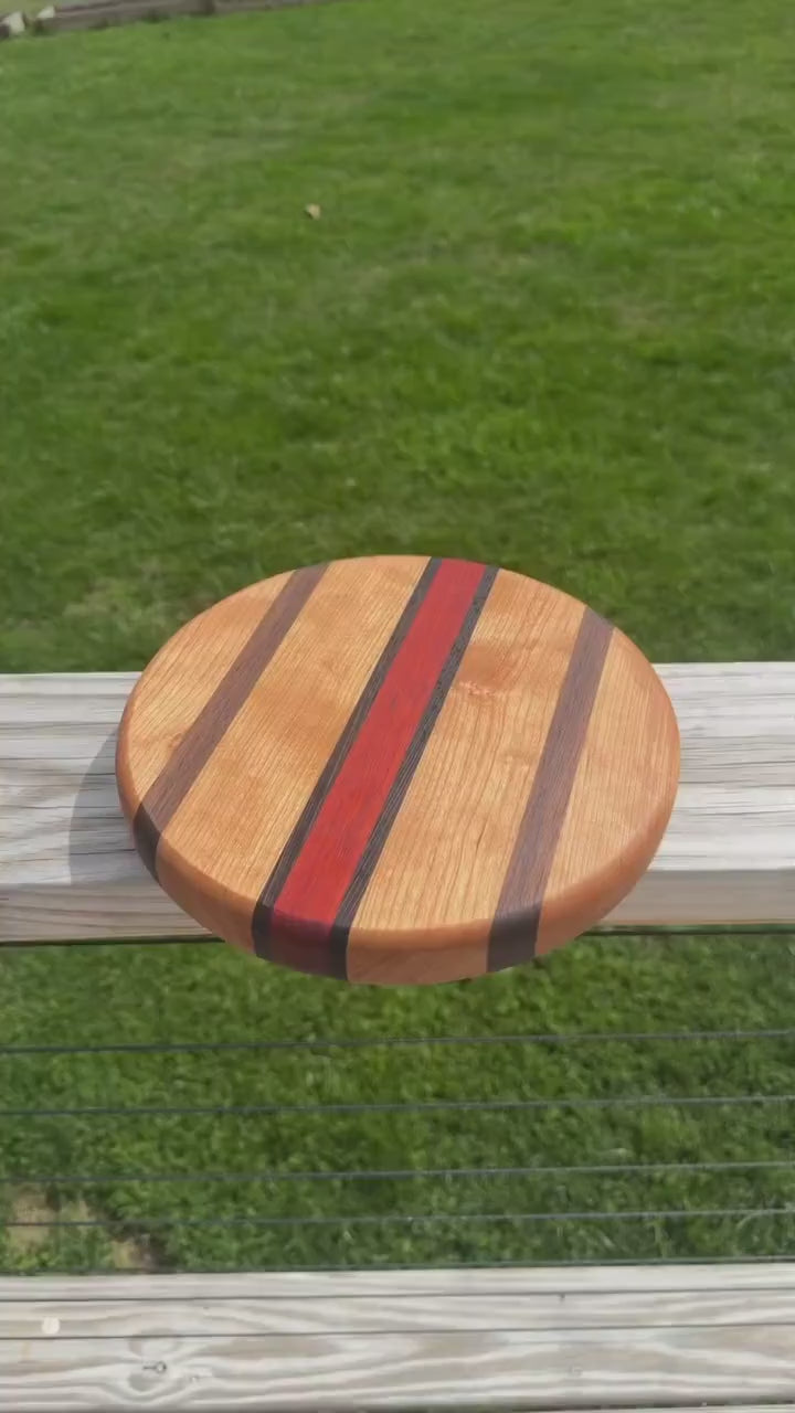 Handmade wooden round centerpiece